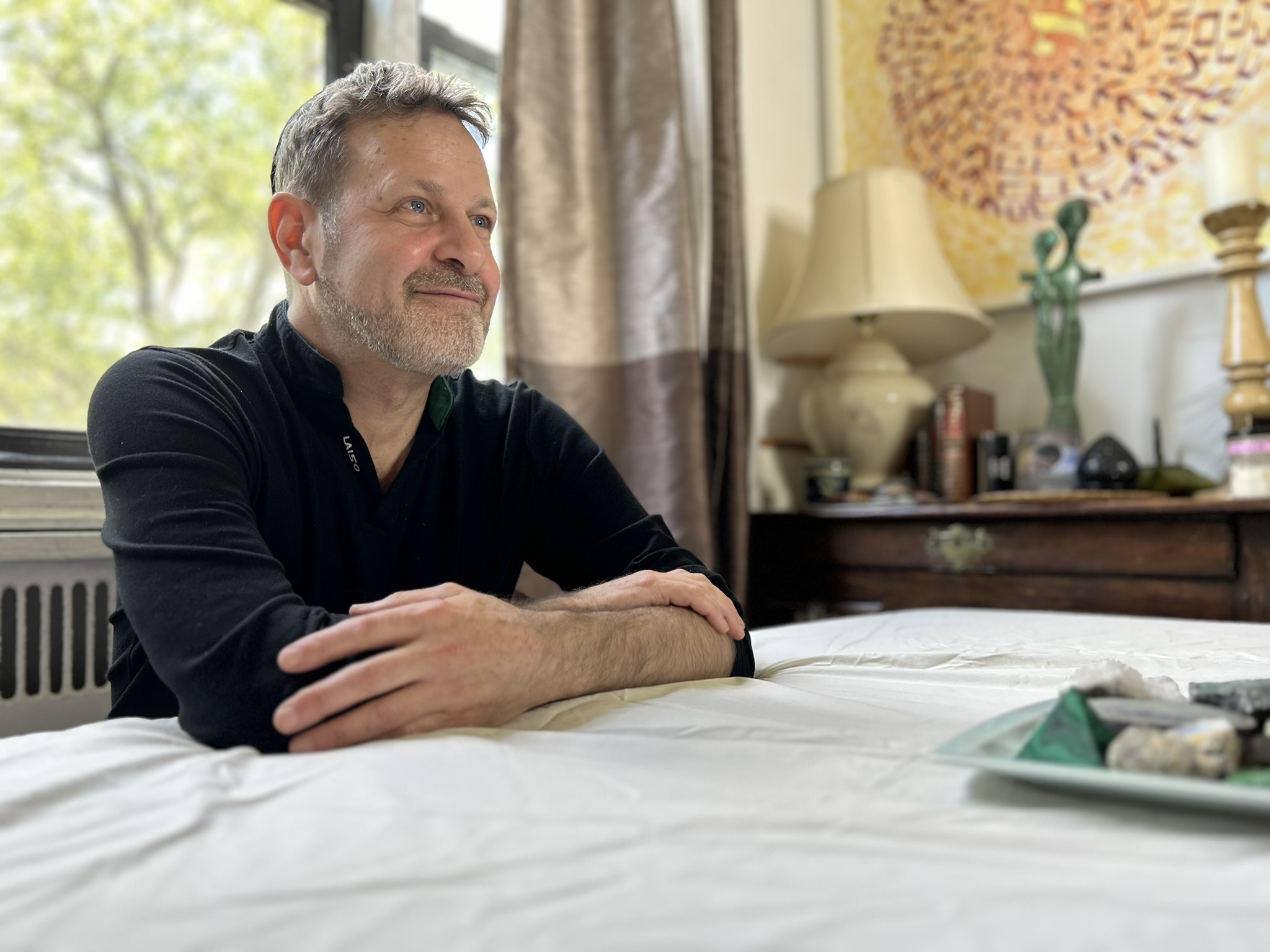 Noam in his practice space